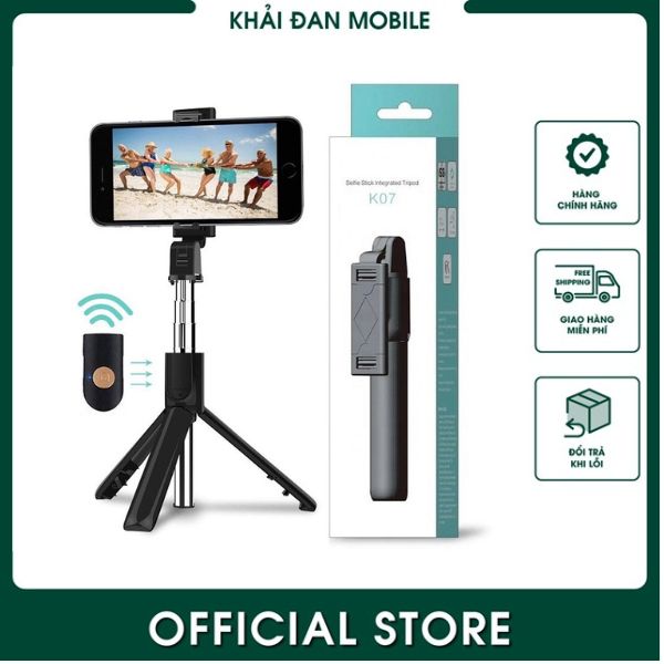 Đế chụp ảnh và giá đỡ điện thoại K07, Q07, tripod 3120, YT1288,YT 1688 kiêm gậy tự sướng có remote bluetooth chụp ảnh