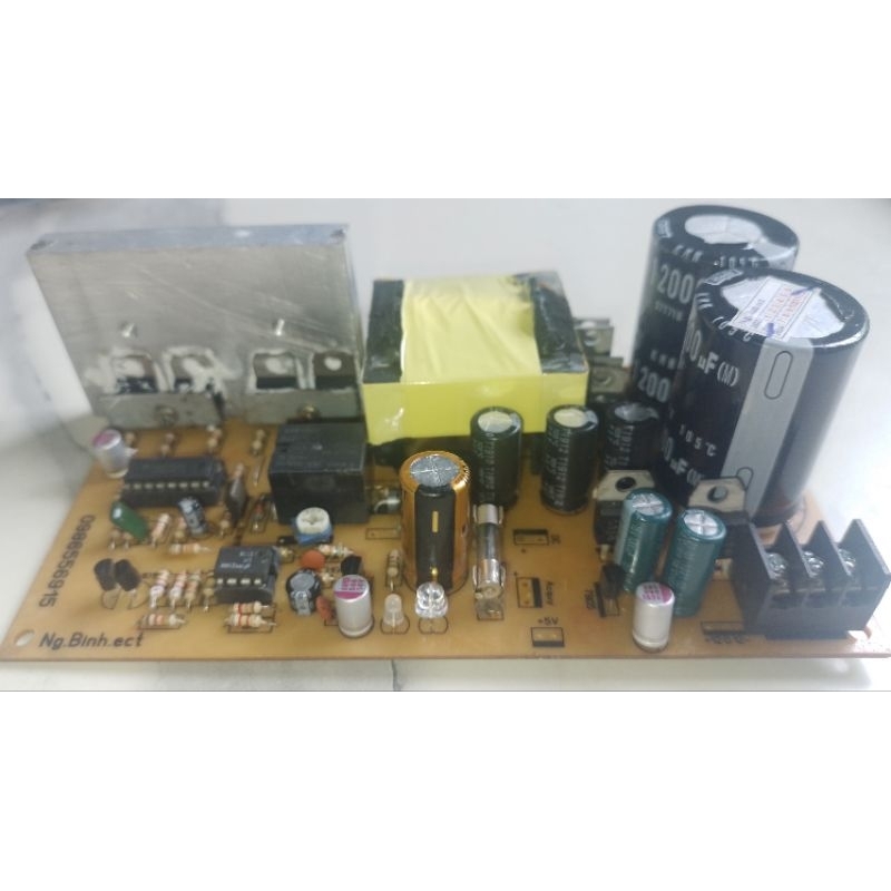 Boost áp acquy 12V lên 45+_ cho công suất amply, loa kéo