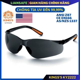 Kính bảo hộ lao động kings ky2222 |Mắt kính chống tia uv, chống bụi chống nắng nam nữ bảo vệ mắt đen