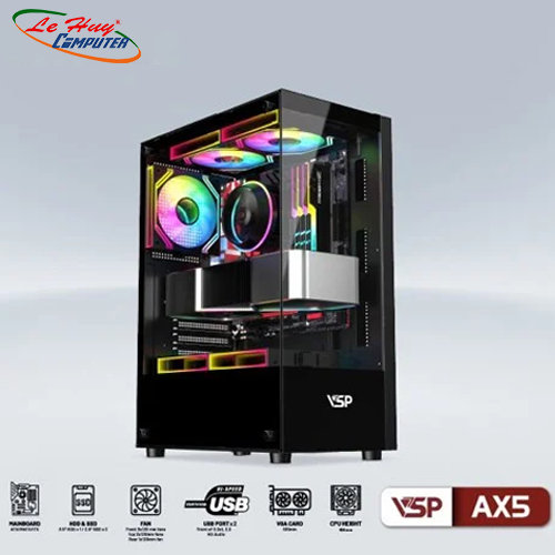 Vỏ case VSP Aquanaut AX5 Mid Tower, ATX