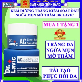 Kem kiểm soát dầu ngăn ngừa mụn mờ thâm sẹo dưỡng trắng da hàn quốc chính hãng Dr.lavic cho da dầu mụn tái tạo serum tốt