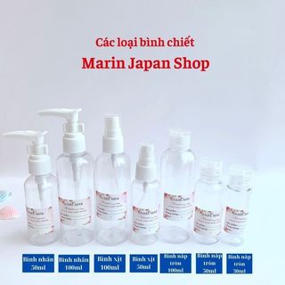 Bình xịt và bình nhấn chiết mĩ phẩm từ 50ml,100ml,200ml ,500ml