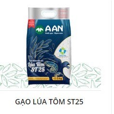 Gạo lúa tôm st25 a an túi 5kg