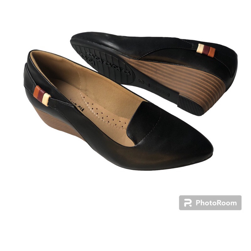 Giày Búp Bê Đế Xuồng Da Thật 5cm Mũi Nhọn X04