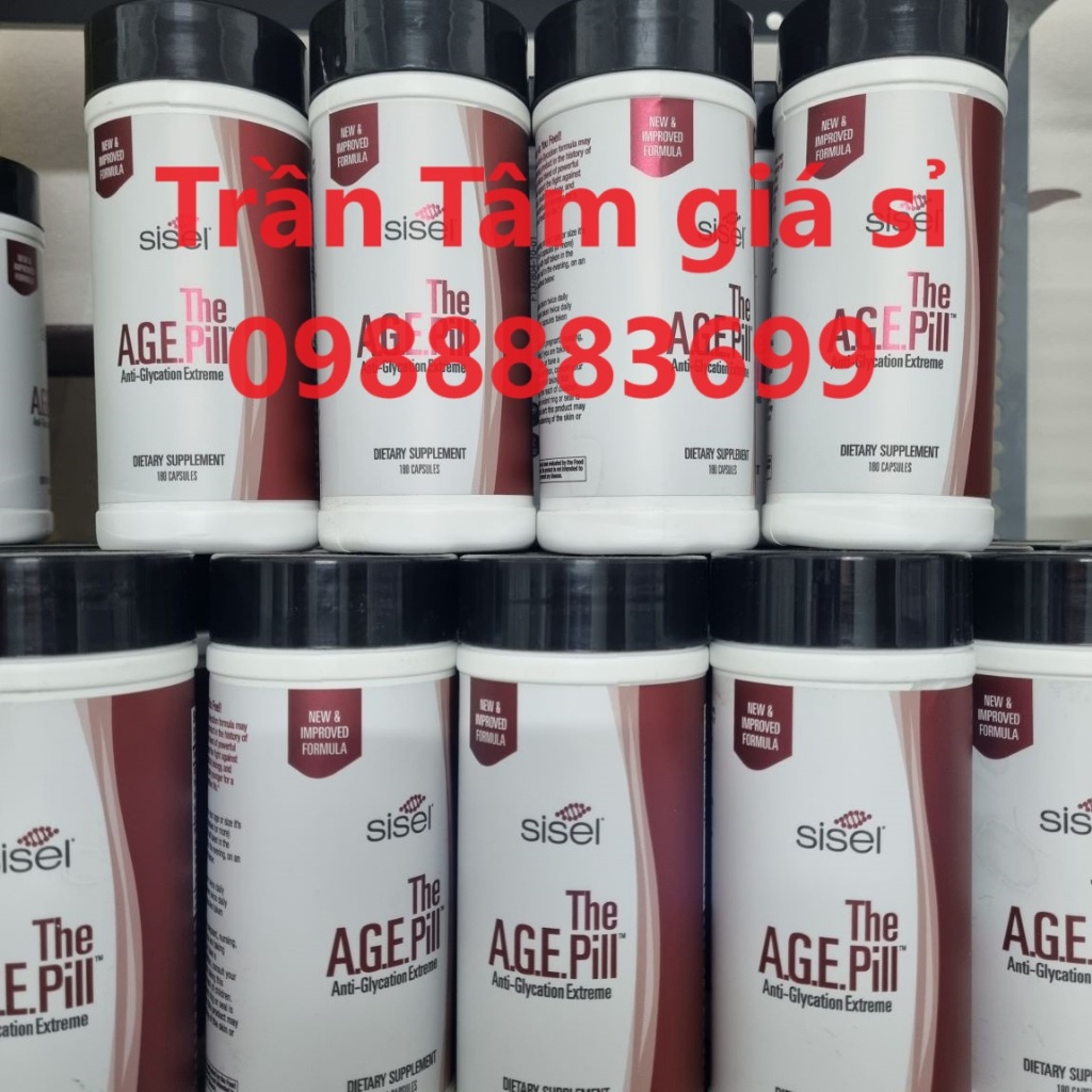 Tế bào gốc Sisel The Age Pill hàng chính hãng xuất xứ Mỹ, giúp trẻ hóa tế bào phục hồi sức khỏe và làn da tốt
