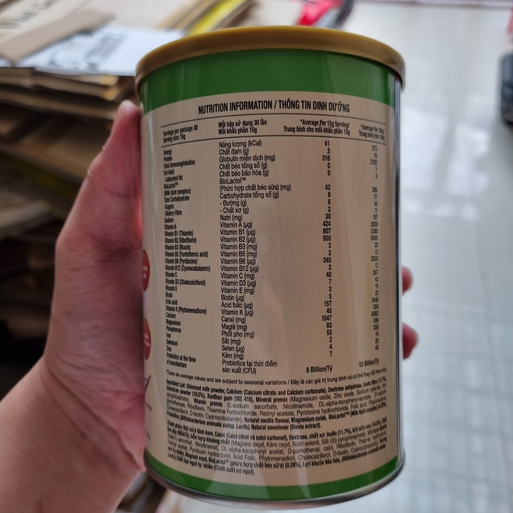 Sữa non Colos IgGold - Alpha lipid New Zealand 450g.