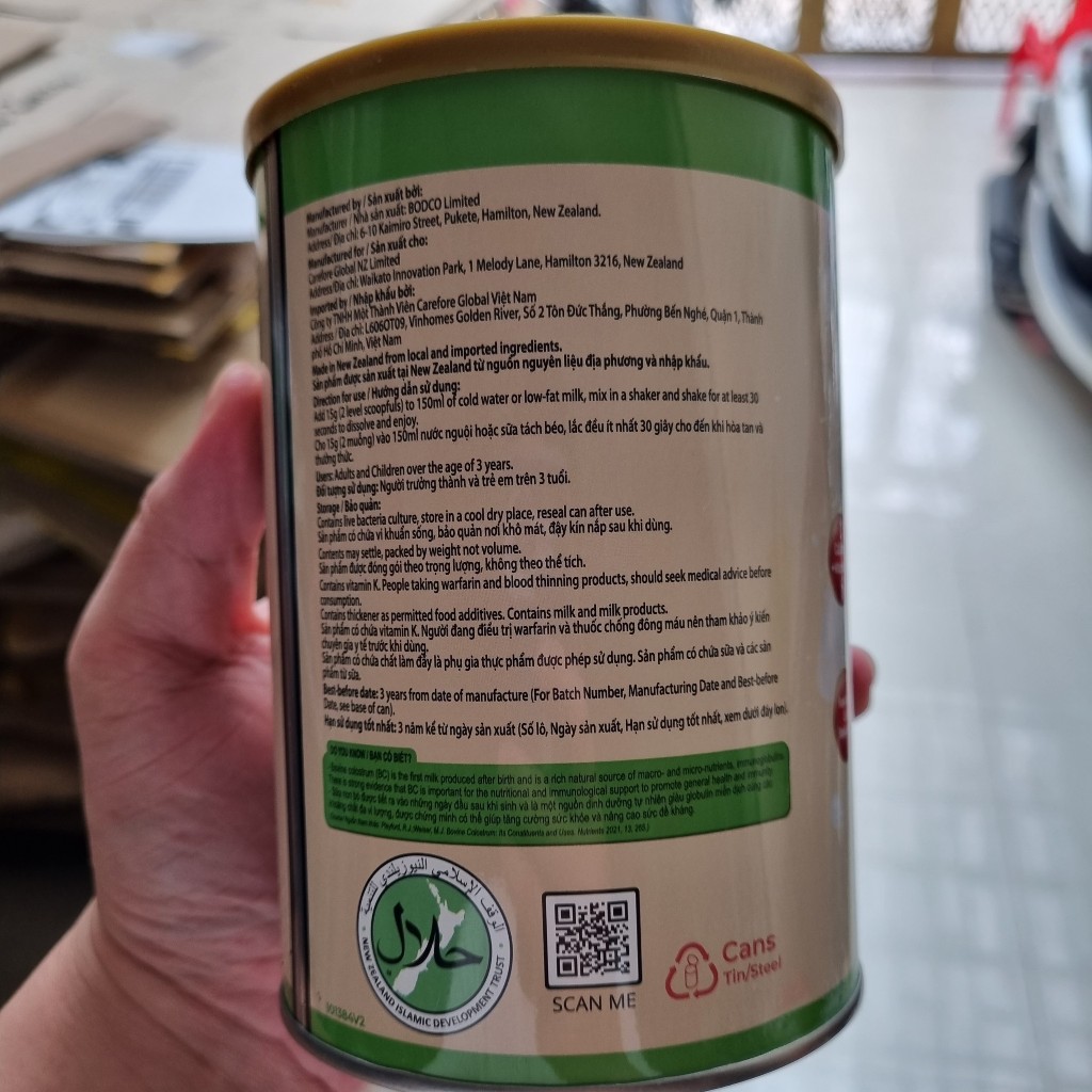 Sữa non Colos IgGold - Alpha lipid New Zealand 450g.