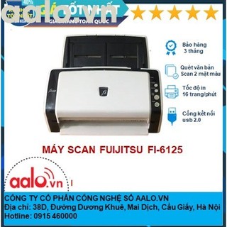 Máy scan hai mặt tốc độ cao fujitsu 6125 đã qua sử dụng