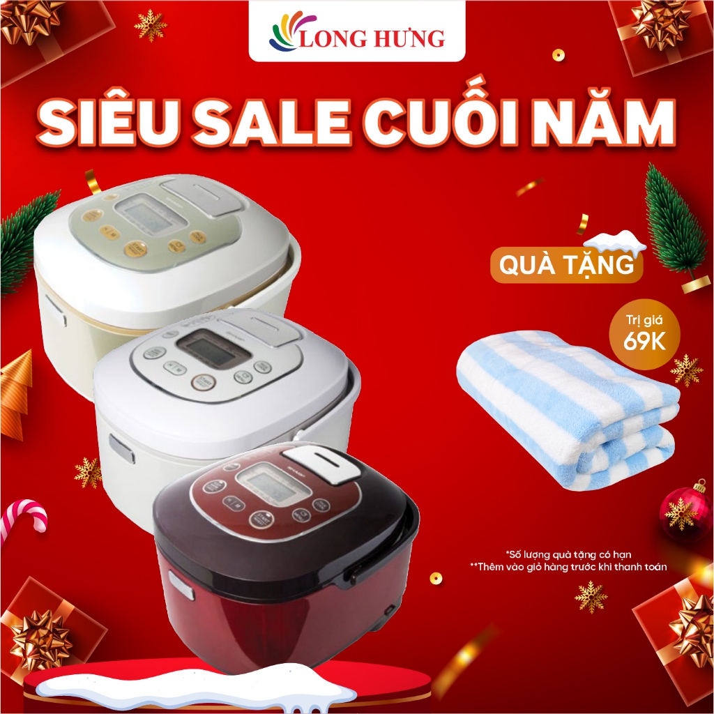 Nồi cơm điện tử Sharp 1.8 lít KS-TH18 - Hàng chính hãng