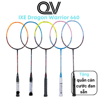 Vợt cầu lông Ixe Dragon Warrior 660 chính hãng Quốc Việt Badminton giá rẻ, chất lượng, siêu nhẹ