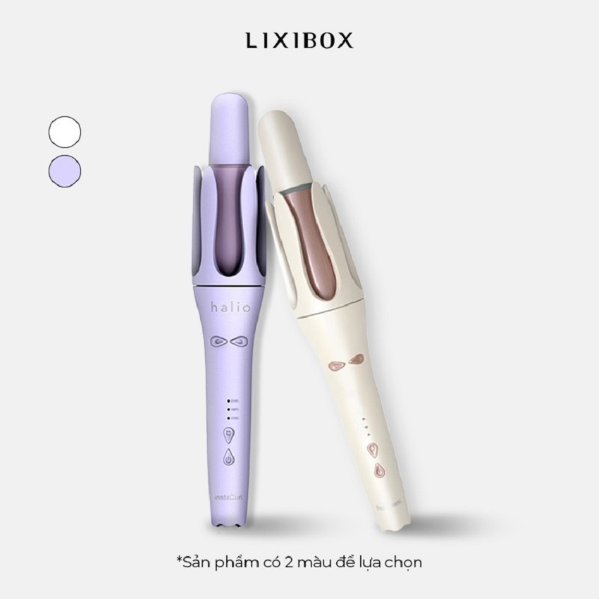 Máy Uốn Tóc Tự Xoay Ion Âm Halio InstaCurl Premium Automatic Hair Styler Pearl White-Styler Periwink