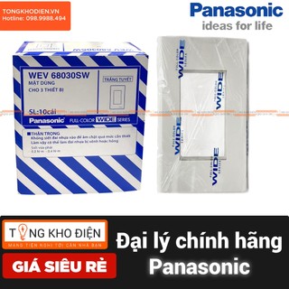Mặt Dùng Cho 3 Thiết Bị Panasonic WEV68030SW [Dòng WIDE]