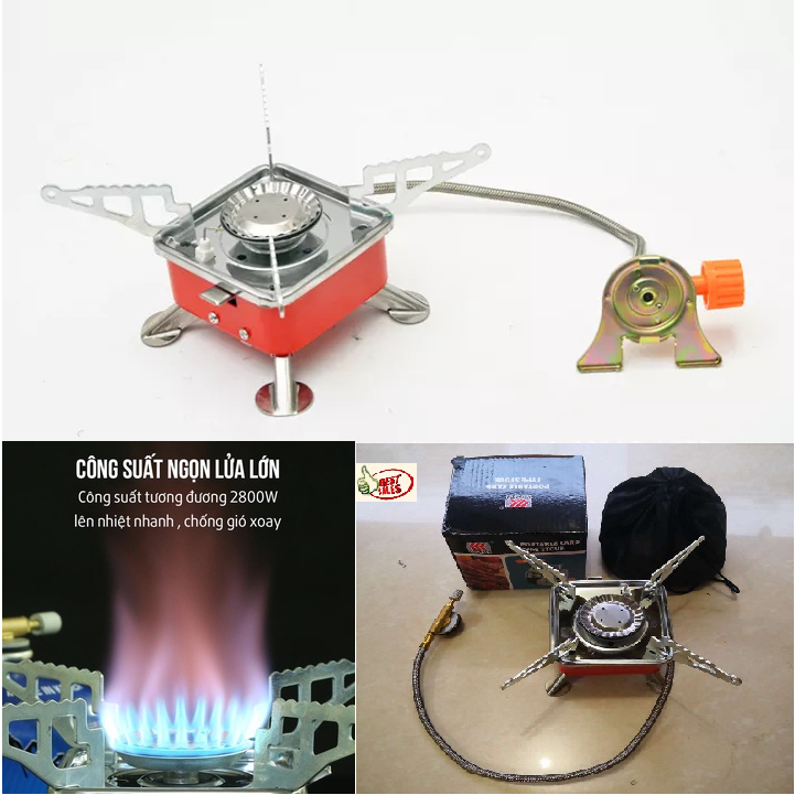 Bếp Gas Mini Du Lịch Xếp Gọn Tiện Dụng