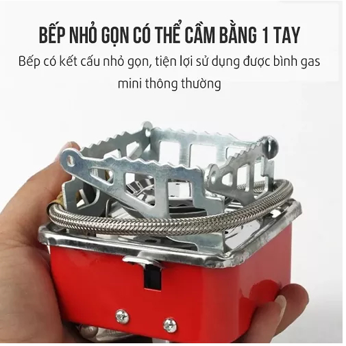 Bếp Gas Mini Du Lịch Xếp Gọn Tiện Dụng