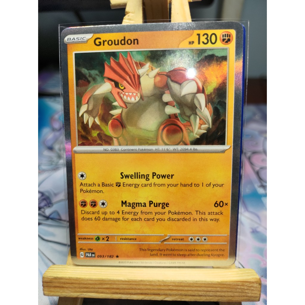 Thẻ Pokemon Groudon - 093/182 - Holo Rare – PAREN