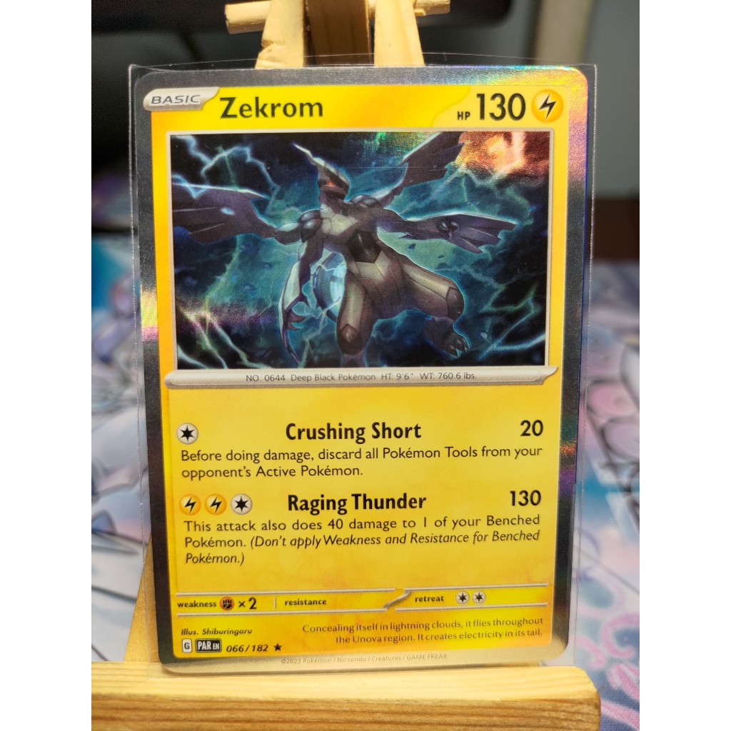 Thẻ Pokemon Zekrom - 066/182 - Holo Rare – PAREN