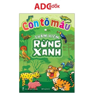Sách- con tô màu - thám hiểm rừng xanh