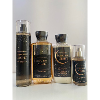 [CHUẨN MỸ] Dưỡng tắm xịt thơm Into The Night  Bath & Body Works của Mỹ
