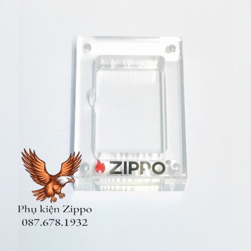 [Phụ kiện Zippo] Hộp mica trưng bày bảo quản Zippo