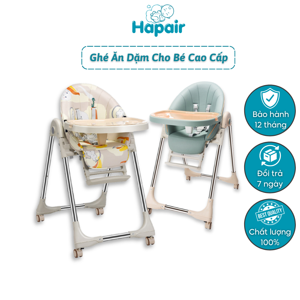 Ghế Ăn Dặm Gấp Gọn Hapair Cho Bé Cao Cấp