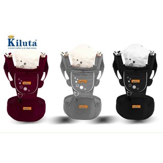 [Chính Hãng Hàn Quốc]Địu Em Bé- Địu Cho Bé Chống Gù, Địu Ngồi 4 Tư Thế  KILUTA  An Toàn Cho Bé BH 1 Đổi 1 Trong 12 Tháng