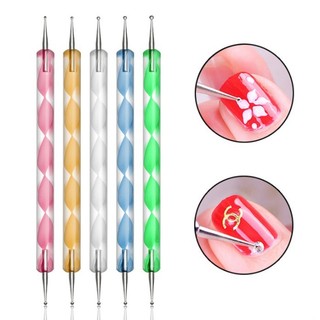 Set bút chấm bi 5 cây, bút chấm bi làm nail, bộ 5 cây bút chấm bi, bút chấm bi 2 đầu