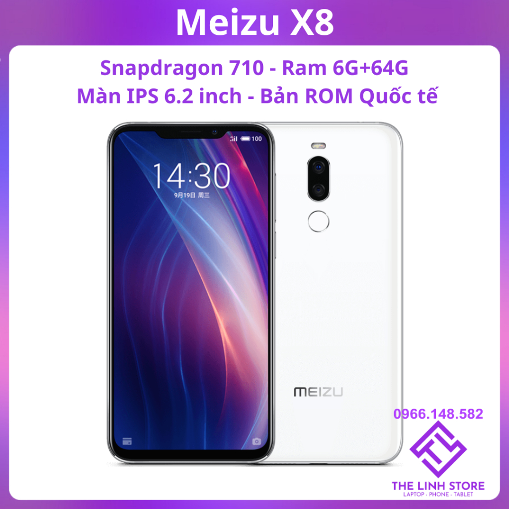 Điện thoại Meizu X8 Chip Snap 710 ram 6G 64G - màn 6.2 inch FHD