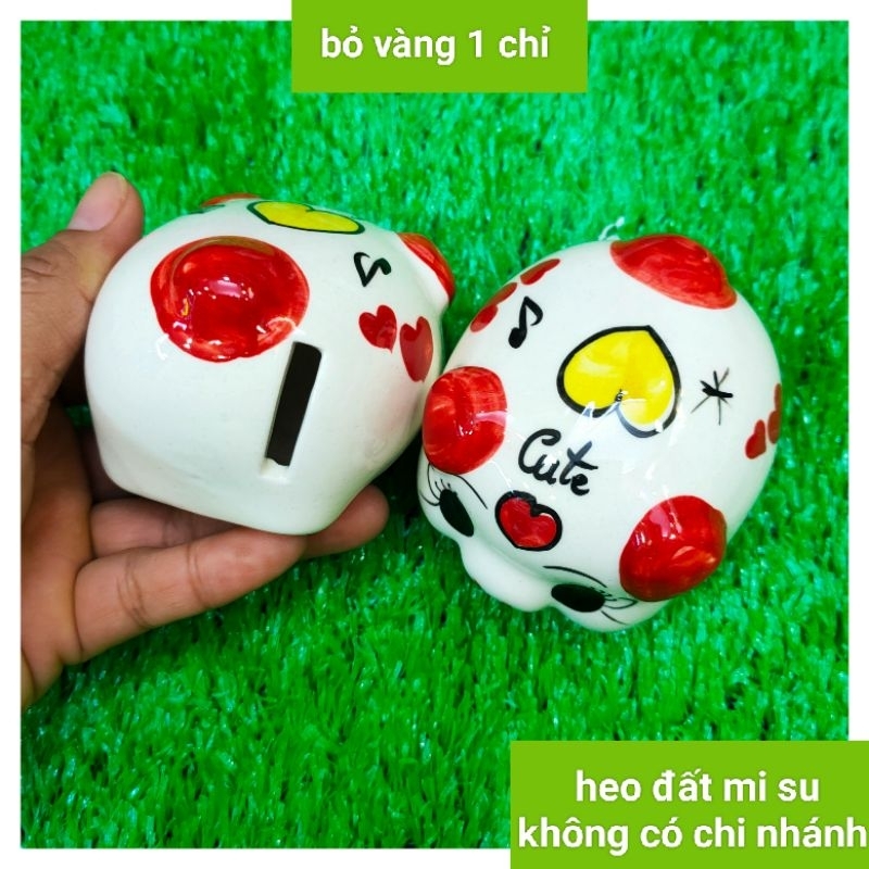 HEO ĐẤT MINI CỠ NỬA BÀN TAY BỎ VỪA NHẪN 1 CHỈ DÙNG LÀM QUÀ TẶNG