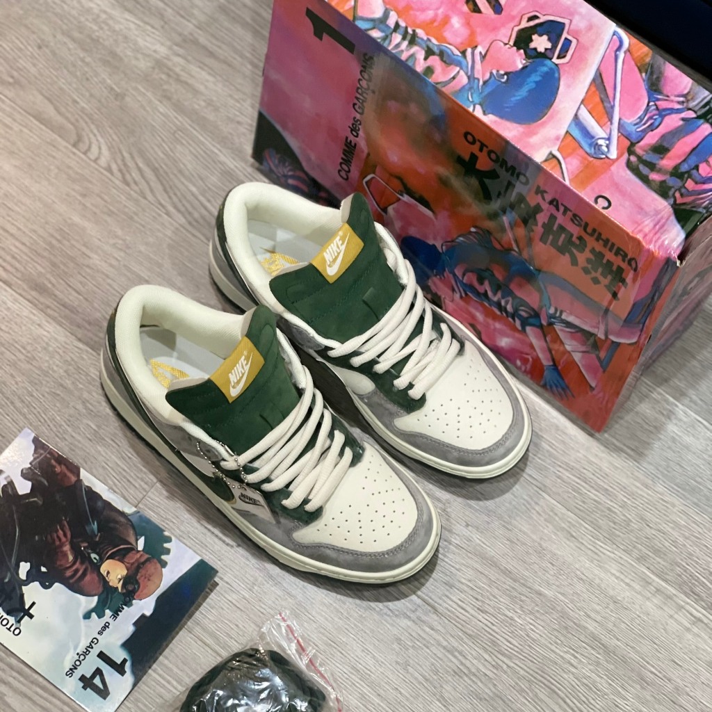 Giày _Nike SB Dunk Otomo Katsuhiro “Steamboy OST” Green Orange bản cao cấp nhất full phụ kiện