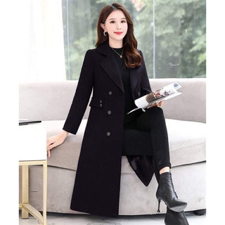 [Yumi Shop] Áo khoác dạ măng tô nữ Form Dài