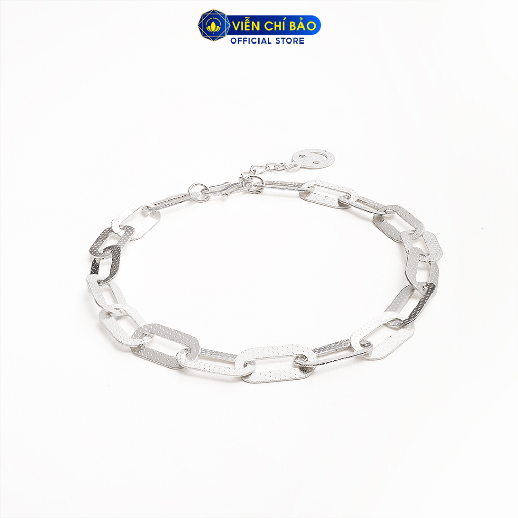 Lắc tay bạc nữ dây xích Classic nhỏ chất liệu bạc 925 thời trang phụ kiện trang sức Viễn Chí Bảo L400720