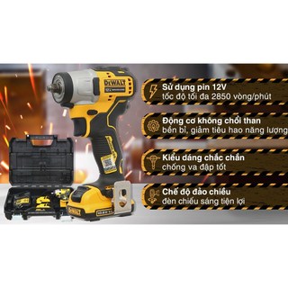 Máy siết bulong đầu 3/8" pin 12v max dcf902 dewalt - chính hãng - sku dcf902n-kr