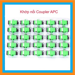 100 Chiếc Khớp Nối Đầu Sợi Quang Coupler SC-SC APC Đơn