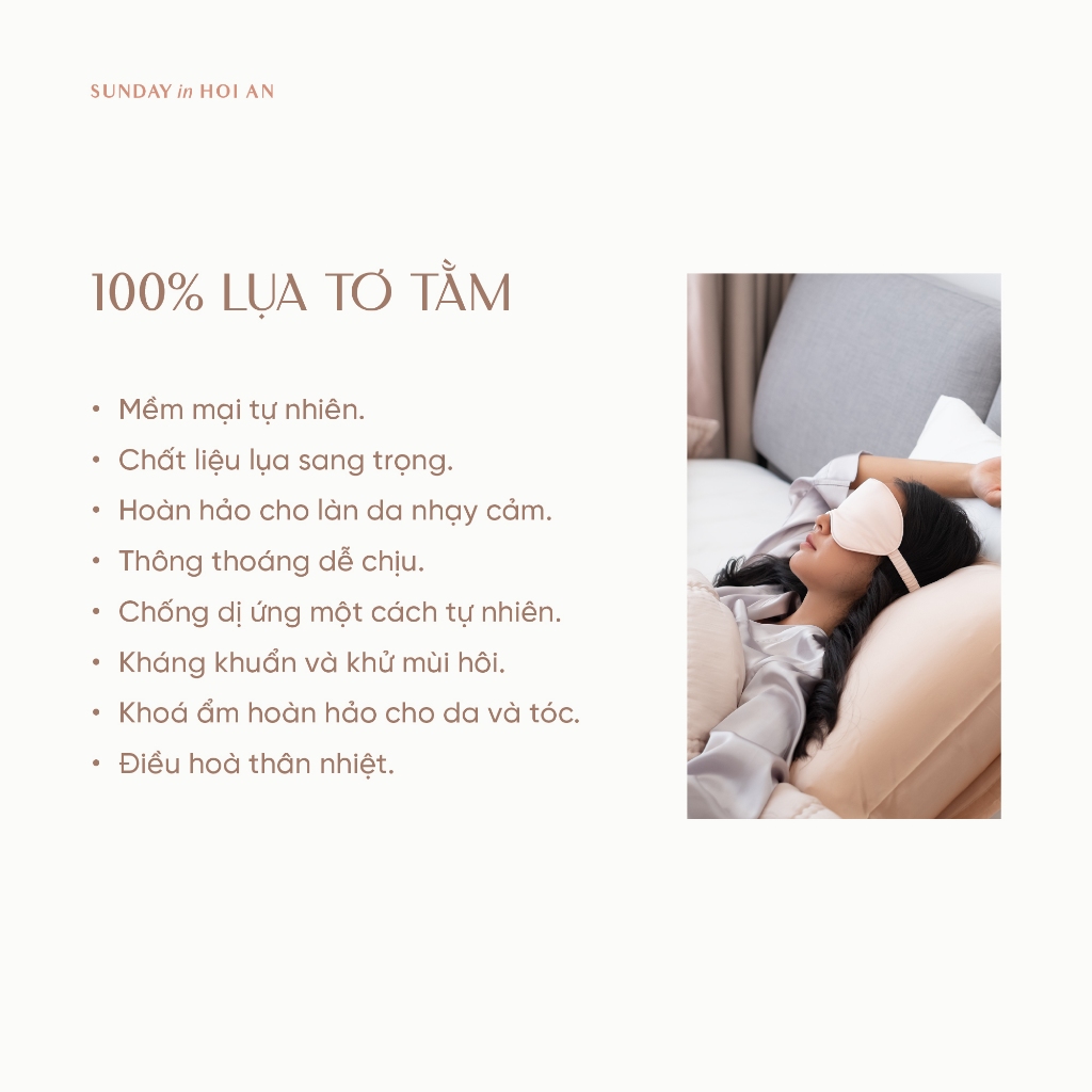 Băng Đô SUNDAY Lụa Mulberry 100% | 100% Mulberry Silk Turban SUNDAY