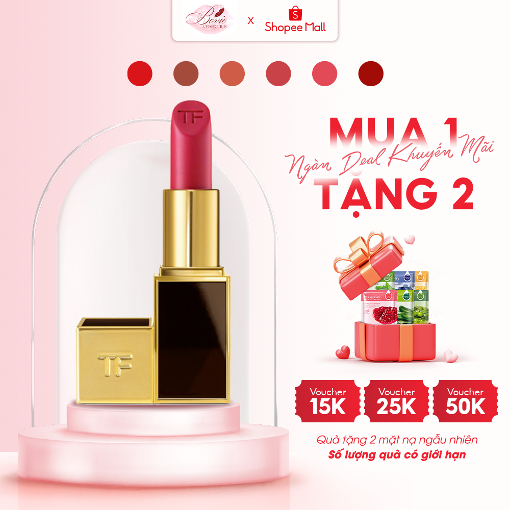 Son Thỏi Tom Ford Satin Matte 3.3g Son Lì Cao Cấp Quyến Rũ Bền Màu Lâu Trôi