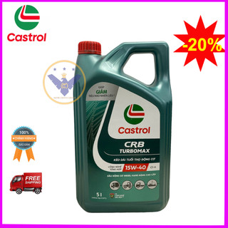 Dầu nhớt ô tô Castrol CRB Turbomax can 5L API CI-4