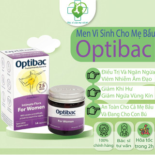 Optibac tím - men vi sinh phụ khoa, chăm sóc vùng kín, lợi khuẩn, tăng sức đề kháng