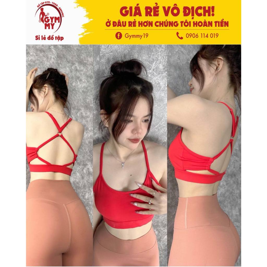 Bra Khoen Tròn Chéo Lưng Tập Gym-Yoga-Aerobic ⚡️ Hàng xuất khẩu ⚡️