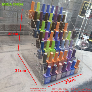 Kệ trưng bày sơn nail - Kệ mica để bàn - Kệ trưng bày đồ makeup - Kệ sơn móng tay mica