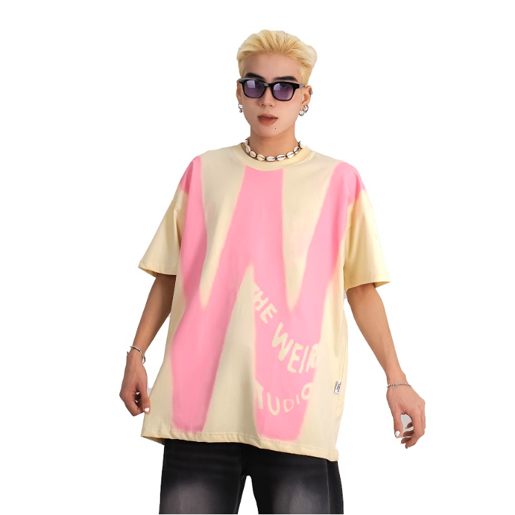 LOCAL BRAND Áo thun The Weird Phong Cách Unisex Form Rộng ATK824