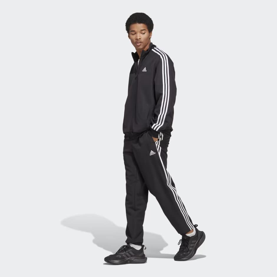Bộ thể thao Adi.das JP Nam Chính Hãng - BASIC 3-STRIPES TRICOT TRACKSUIT - Đen | IC6747