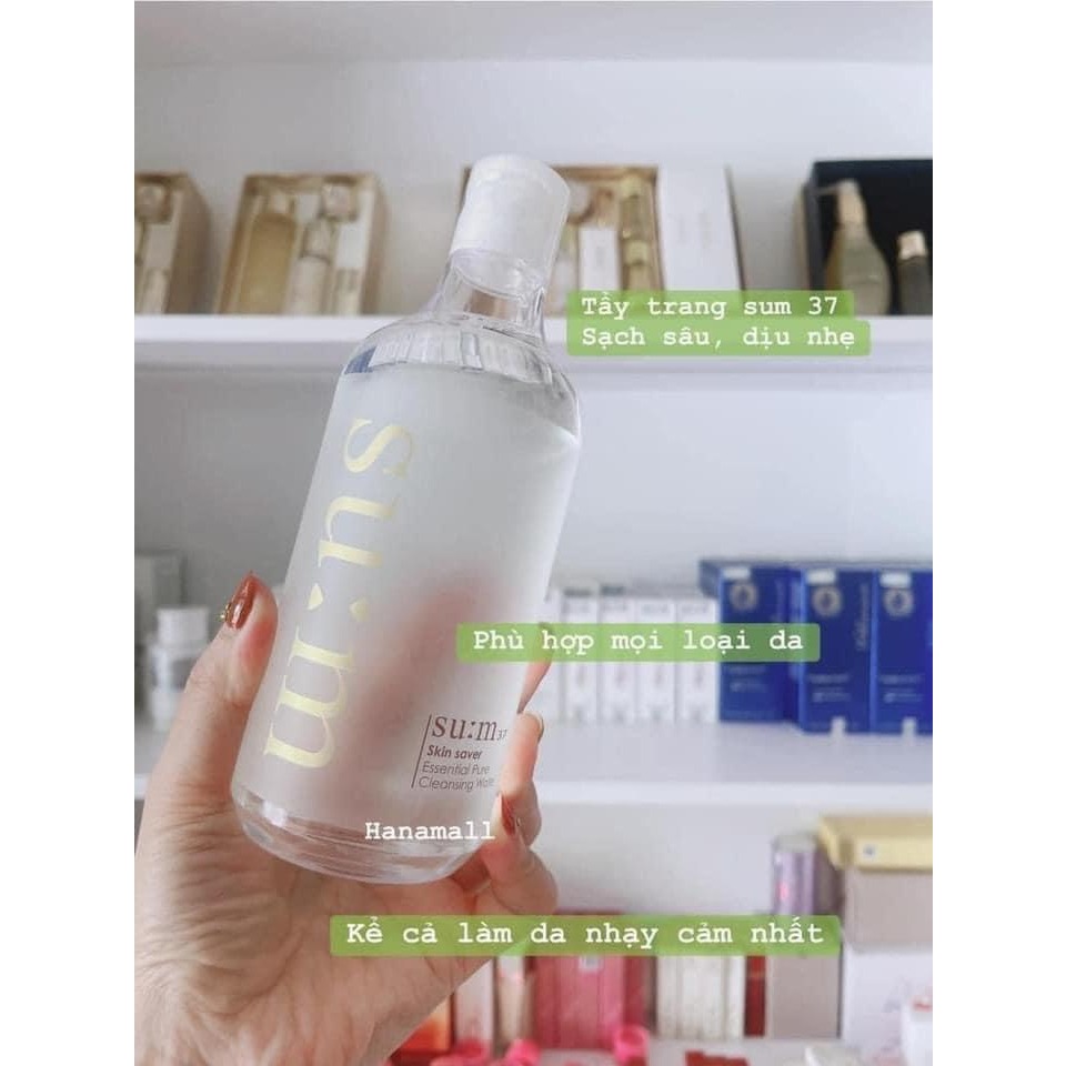 Set nước tẩy trang SU:M 400ml + sữa rửa mặt full size 100ml