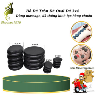 Đá nóng massage body val 8x6cm và 8x8cm 5x6cm 3x4cm đá nóng massage và dưỡng thông kinh lạc.