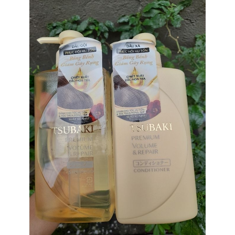 Dầu gội/xả tóc Tsubaki 490ml/chai