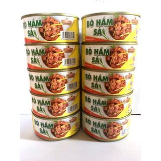 Combo 10 thịt hộp bò hầm xả 170g- Dabaco Food