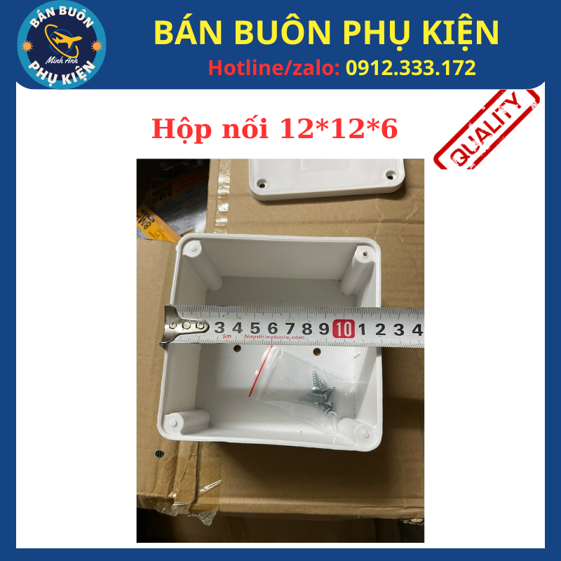 Hộp nối camera 12x12x6 Loại Chống Nước, hộp nối 12*12*6, hộp kỹ thuật camera, hộp nối, hộp camera ngoài trời