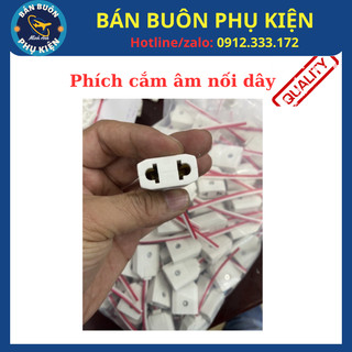 Phích âm liền dây lỗ tròn, Phích âm Camera có dây nối - Phích chuyên dụng nối camera giám sát
