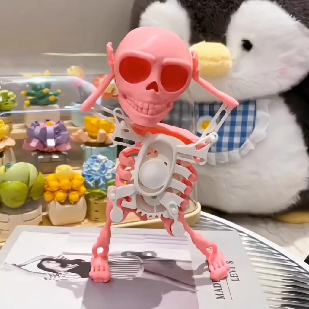 Đồ Chơi Đầu Lâu, Bộ Xương 3D Nhảy Múa Vui Nhộn Sáng Tạo Mới Lạ - Đồ Chơi Decor Halloween, Noel Dành Tặng Cho Các Bé