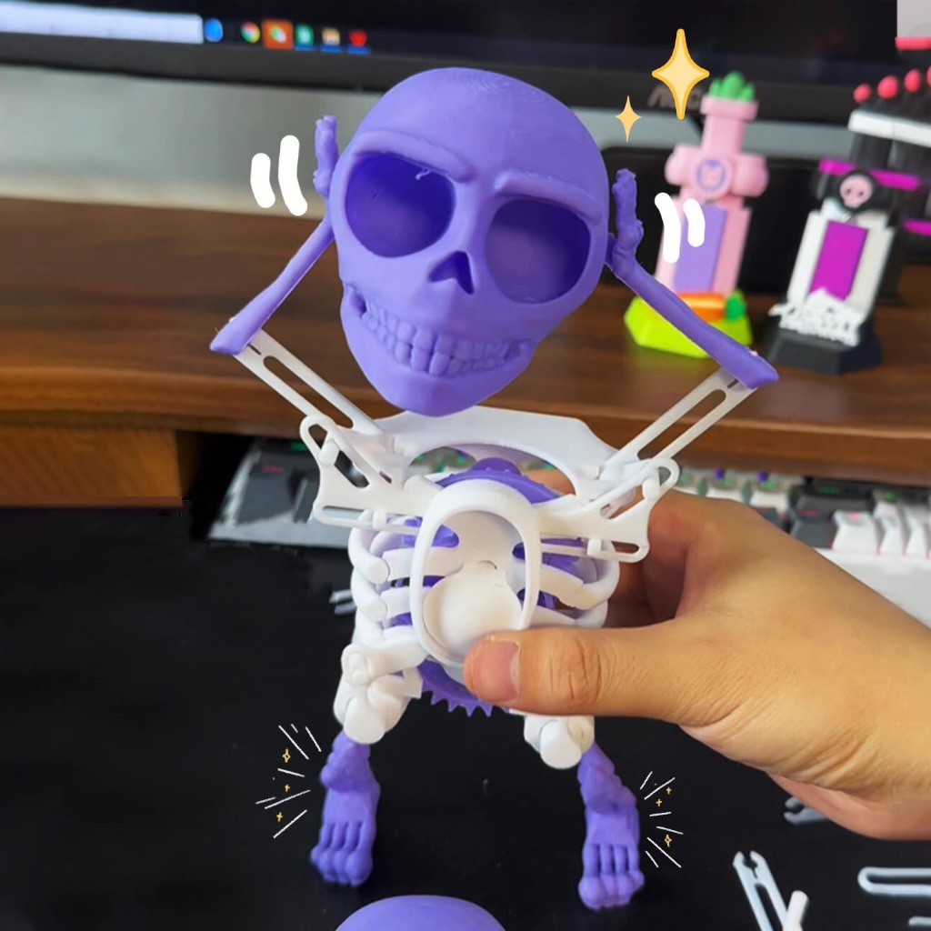 Đồ Chơi Đầu Lâu, Bộ Xương 3D Nhảy Múa Vui Nhộn Sáng Tạo Mới Lạ - Đồ Chơi Decor Halloween, Noel Dành Tặng Cho Các Bé