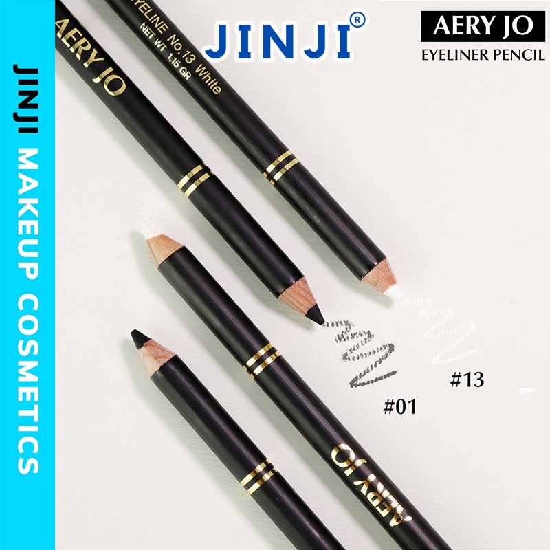 Chì kẻ viền mắt Aery Jo WaterProof Pencil Eyeliner trắng đen chuyên kẻ viền mắt makeup JINJI